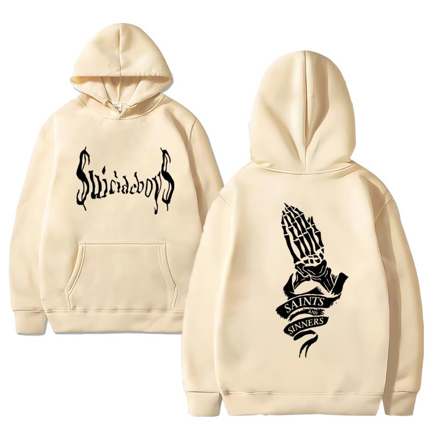Horký výprodej SuicideBoys Gotický styl Potisk Mikina 2024 Muži Ženy Hip Hop Vintage Streetwear Unisex Fleecová Mikina s Dlouhým Rukávem