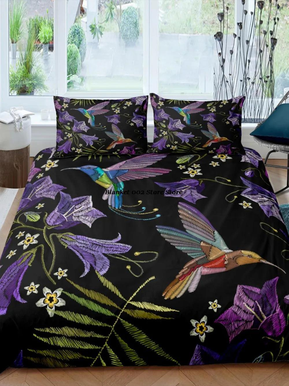 Bird Vermilion Beige Soft Duvet Cover Pair of Northern Cardinal Birds on A Tre Avian Wildlife Fauna Vermilion for Bedrom Decoration 135*200cm Eu-Single