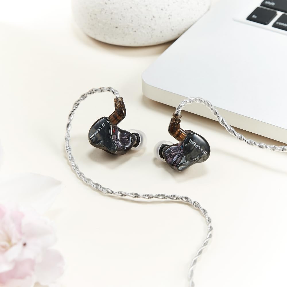 AZLA ERINYS II qdc Collaboration Limited Edition Gaming Earphones x 1 DD x 1 Hybrid Includes Switchable Cable Microphone SednaEarfit II Ear Monitors