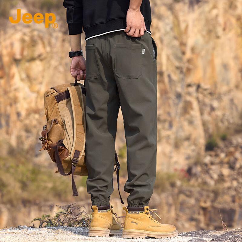 Jeep Men's Loose Fit Autumn/Winter Jogger Pants