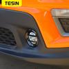 TESIN Car Front Fog Light Lamp Decoration Cover for Jeep Renegade 2019 2020 2021 2022 2023 2024 Lamp Hoods Exterior Accessories