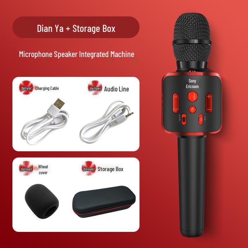 Wireless Bluetooth Microphone & Speaker for Mobile - Sing K Songs At Home for Kids & Adults