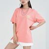 MLB T Shirts Unisex Pink Crew Neck Moderate Straight Fit 3ATSE1223-50COL