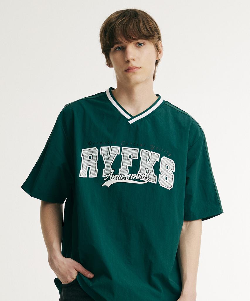 RAYFIKERS Track Logo Short Sleeve Tee Green (Mp2Tu229-045)