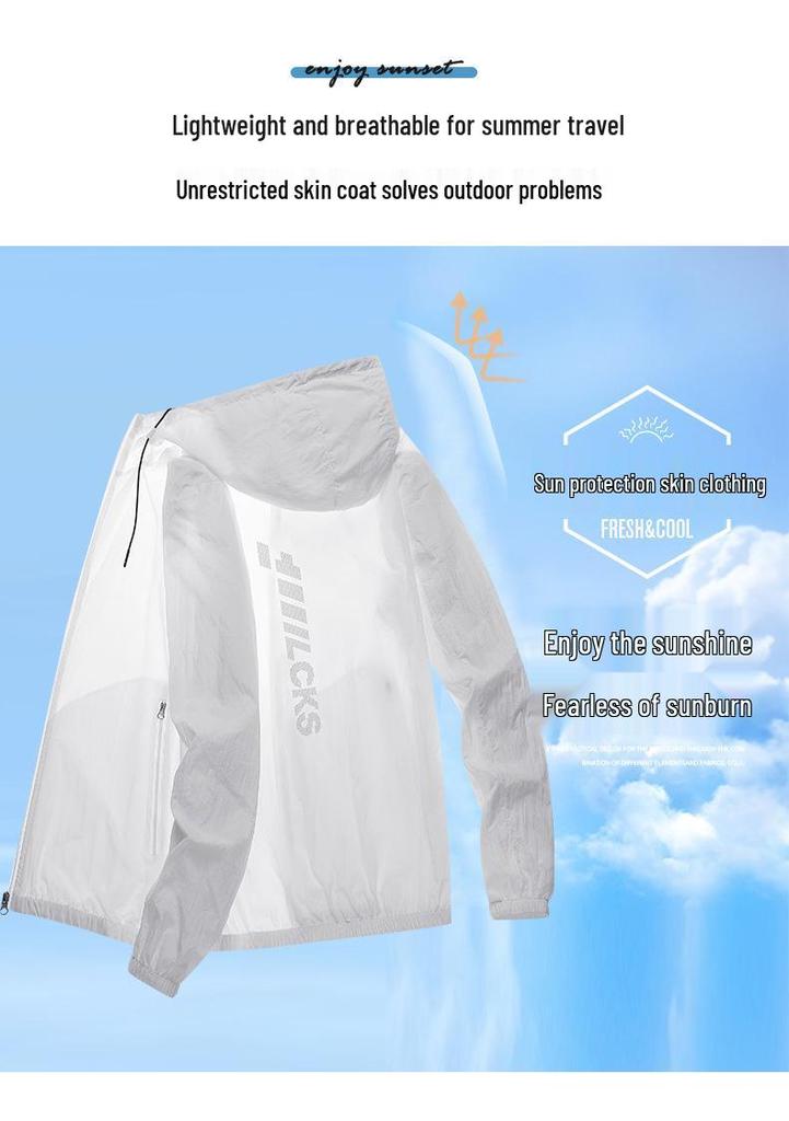 Men's Ultra-Thin Summer Windbreaker: Sun Protection, Breathable Outdoor Sports & Fishing Jacket