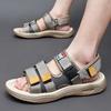 2025 Summer Special 47 Large Size Men's Sandals Velcro Cowhide Breathable Casual Wading Beach Shoes Outdoor Shoes