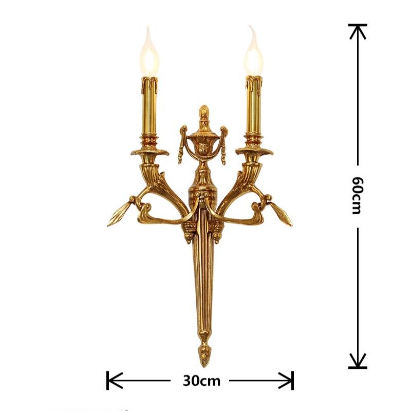 French vintage wall lamp indoor wall light candle light bedside lamp for home villa apartment living room bedroom lounge