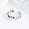 925 Silver Wave Fish Finger Adjustable Rings For Women Jewelry Vintage Birthday Gift Cheap Things With