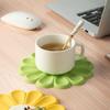 Cute Flower Silicone Mat Pad Dining Drink Coaster Non Slip Insulation Pot Holder Placemat Household Tea Cup Mat Kitchen Accessor