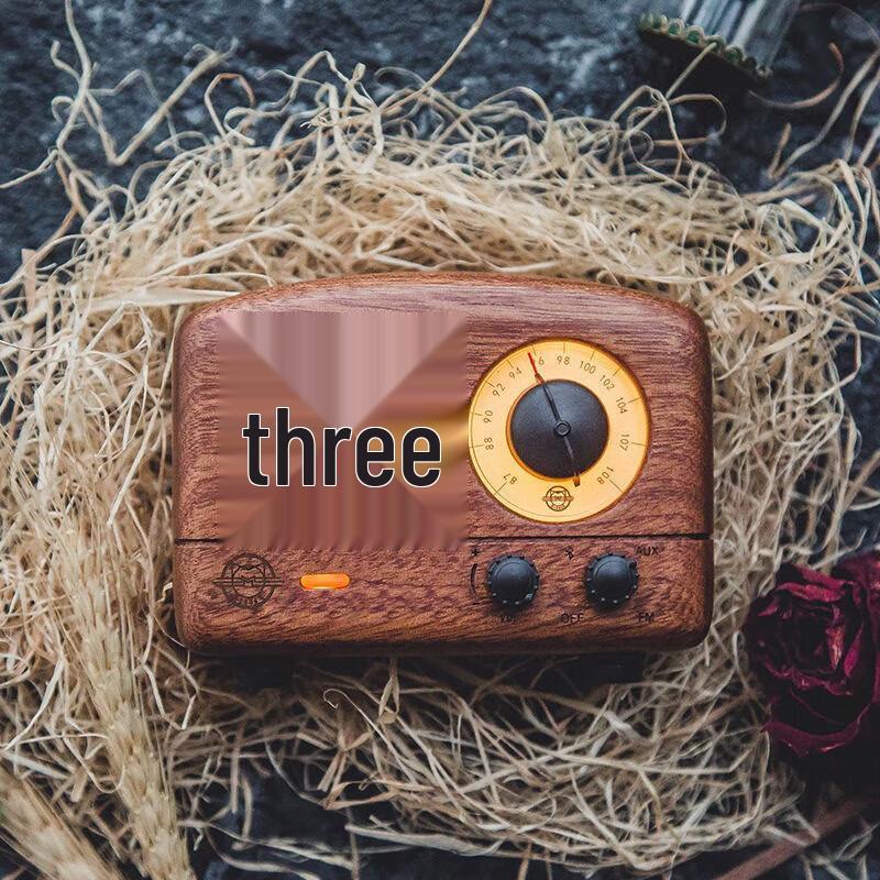 Mao King Little Prince Retro Wooden Portable Bluetooth Speaker