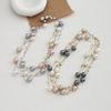 Collar Largo Multicolor de Perlas de 170cm Cadena para Suéter (NL012)