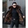 Men's Winter Imitation Mink Fleece Mid-Length Parka