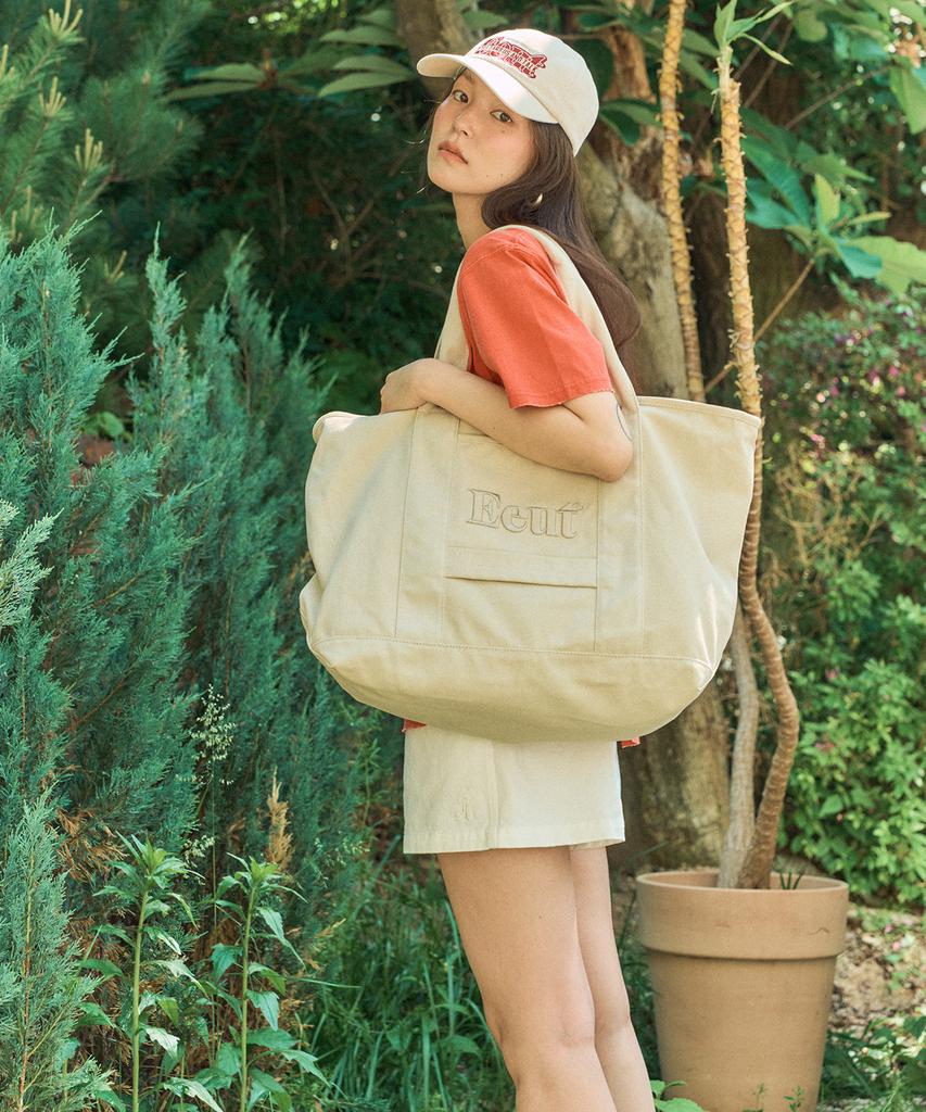 Iuteu Strikethrough Eeut Cap / Light Beige
