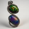 Natural Opal Pendant 38 ct Brazilian 925 Sterling Silver Oval October Birthstone for Gem Collections