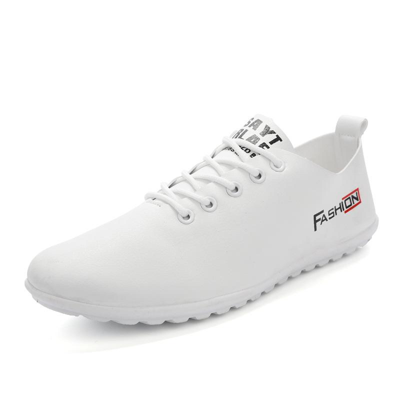 Våren Herr Fritidsskor Andas ärter Skor Mjuk botten Småskor Koreanska Herrskor Trend Vita Skor Herr Wild