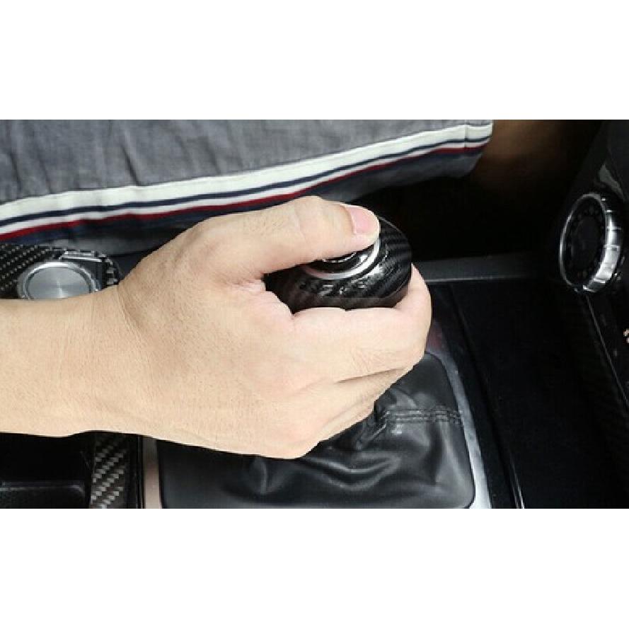 For Benz C-Class W204 2004-2014 Carbon Fiber Inner Gear Shift Knob Cover Trim 1X