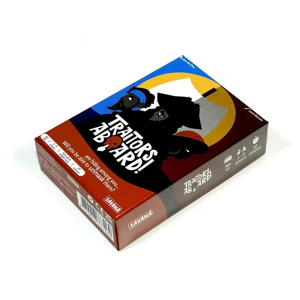 Traitors Aboard Award Winning Secret Identity Party Game Fun Strategy and Betrayal Family Board Game Card