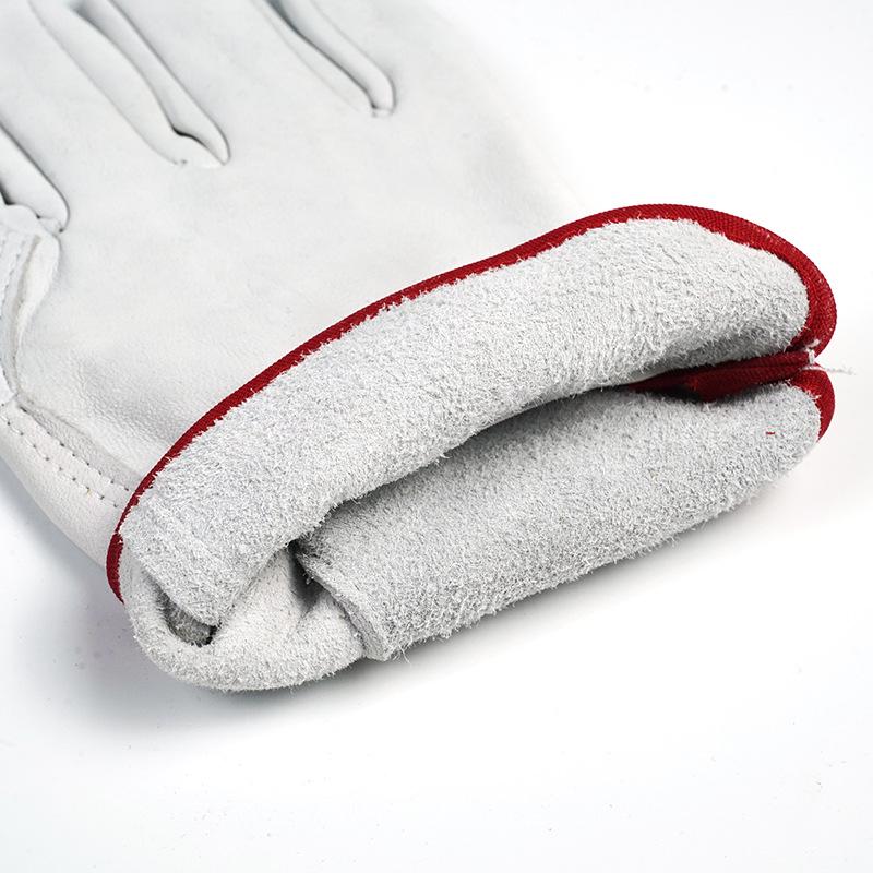 Tepelně odolné svařovací rukavice z ovčí kůže pro argonské obloukové svařování, mechanickou konstrukci a ochranu práce