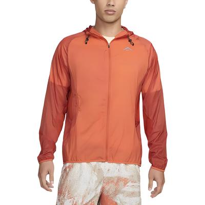 Trail Aires Wasserdicht Bequem Sitzende Laufjacke Langarm Herrenjacken Vintage-Koralle Drachenrot Schwarz FN4003-846