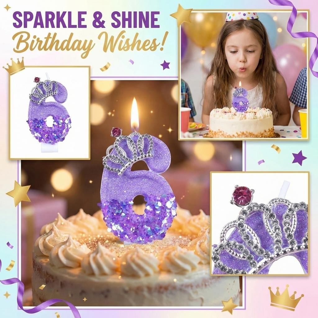 Fashion Cartoon Creative Birthday Candles Party Digital Candles