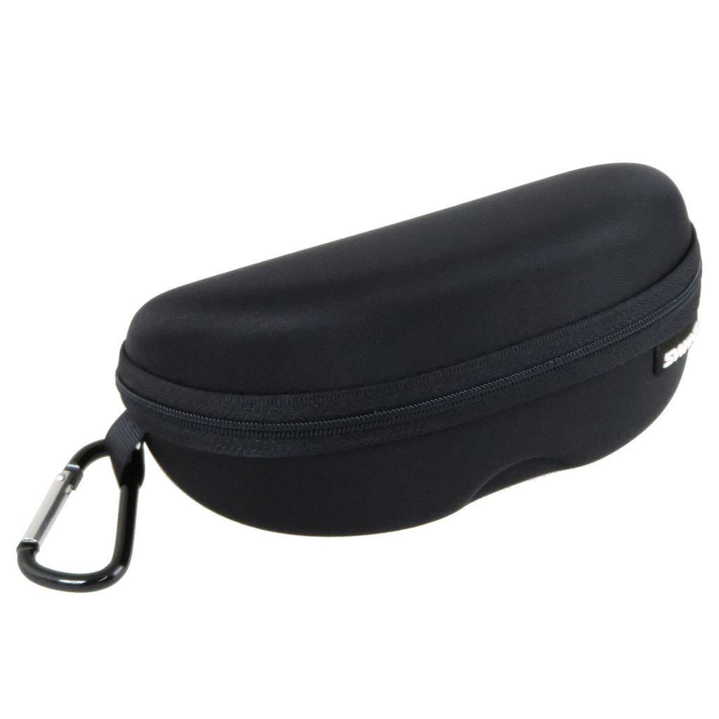 Sunglasses Case BK Black Case for Sunglasses with Carabiner [SWANS] A-215 Semi-Hard