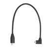 8K 60Hz Micro HD Multimedia Interface Cable Right Elbow Micro HD Multimedia Interface Male to Male Cord OD4.0mm