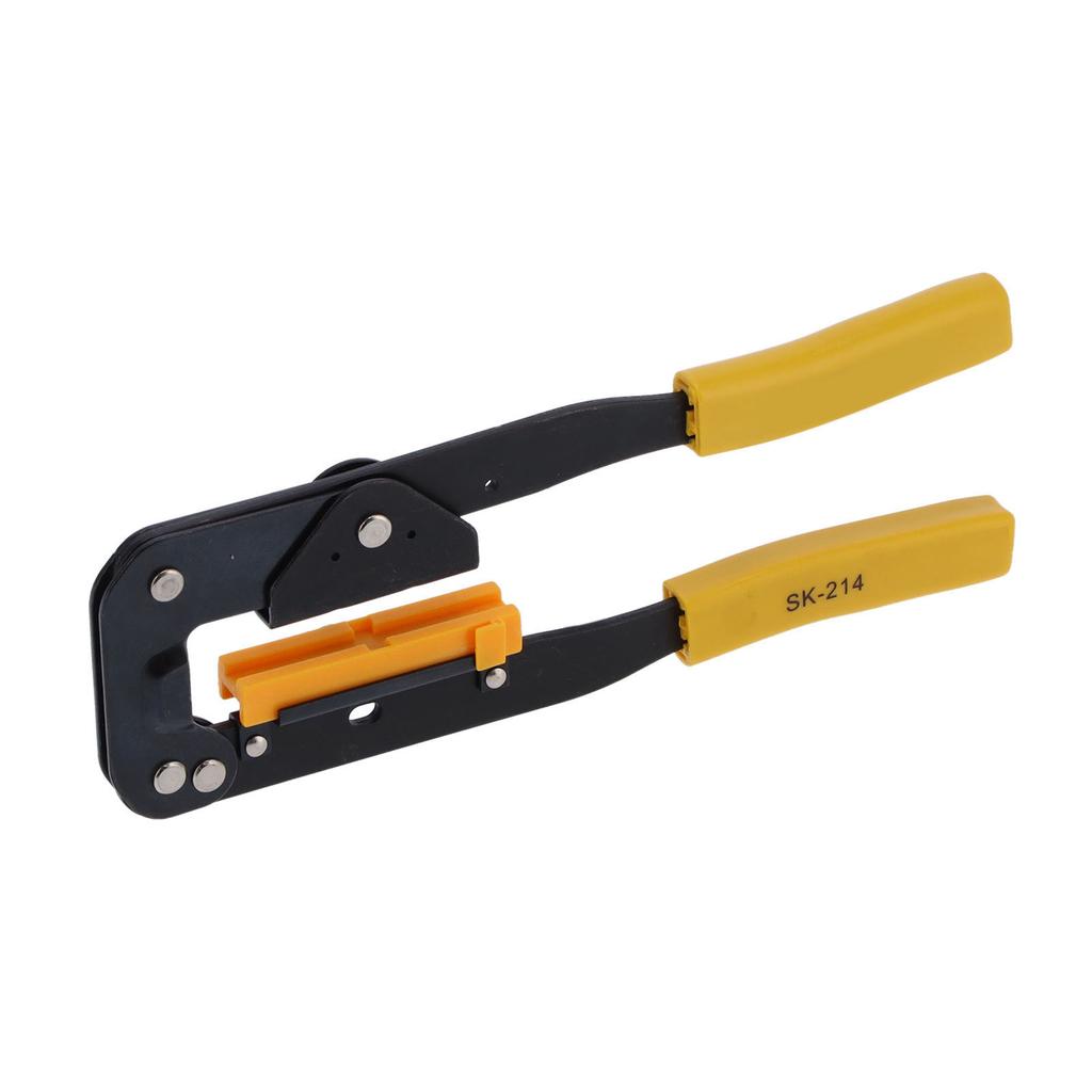 SK?214 Flat Ribbon Cable Crimper High Carbon Steel Hand Wire Arranging Pliers with Die Holder
