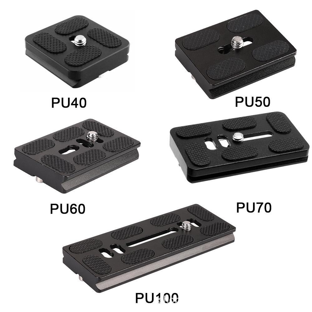 Asiento de Abrazadera de Placa de Liberación Rápida para Gimbal de Cámara Universal (PU 40/50/60/70/100MM)