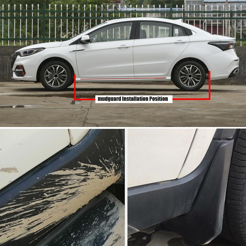 TONLINKER Auto-Schmutzfänger für Chery Omoda S5 OMODAS5 2023-Heute Schmutzfänger Spritzschutz Kotflügel vorne hinten Schmutzlappen