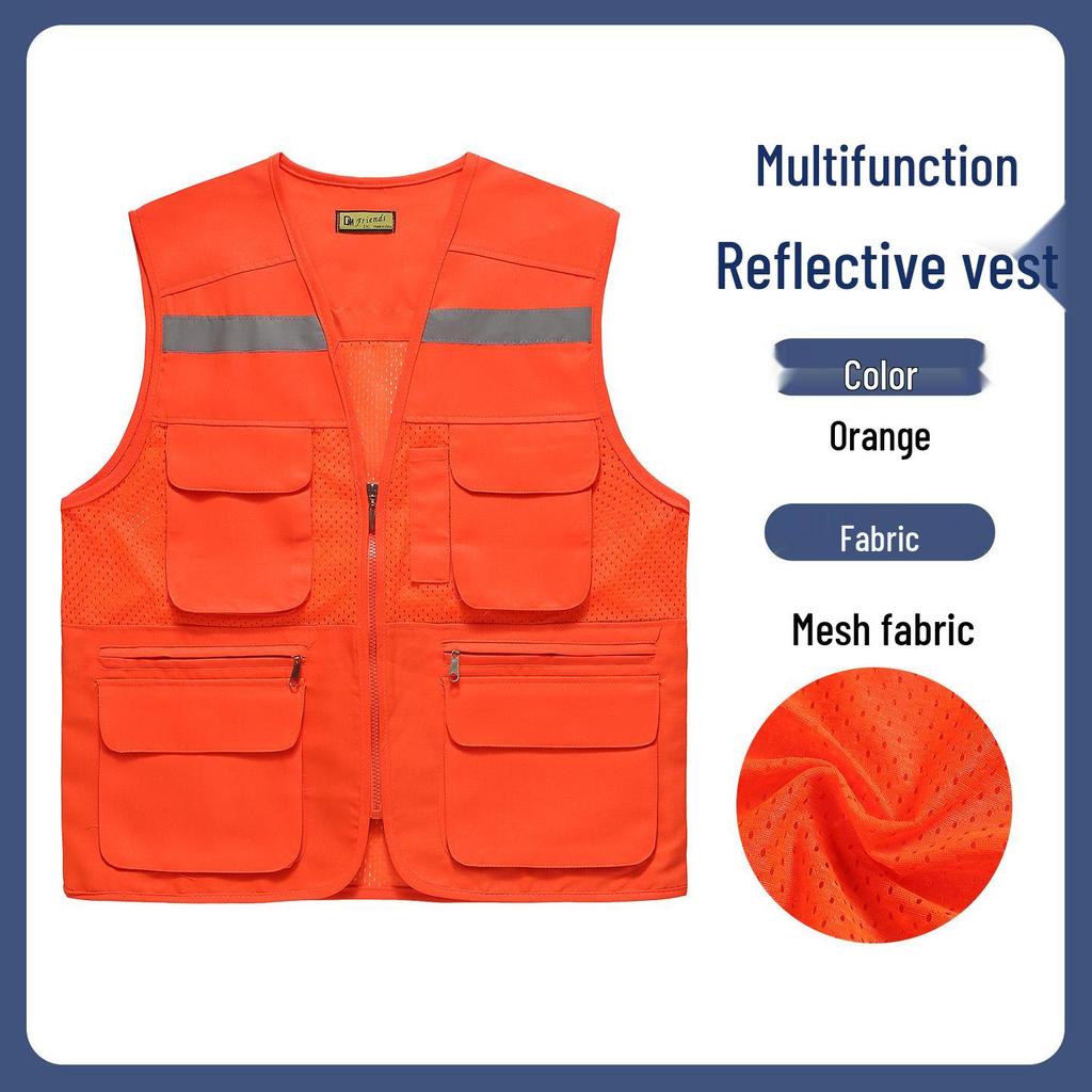 Reflective Mesh Breathable Safety Workwear for Food Delivery and Designated Drivers