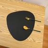 Western Placemat Color Oval Design Heat-resistant Easy To Clean Kitchen