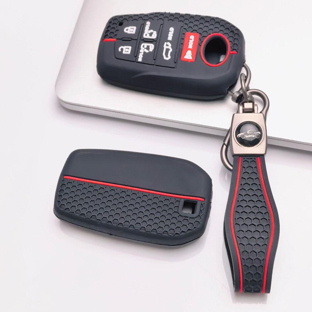 Premium Honeycomb Silicone Smart Key Cover keychain Fit Toyota Sienna Highlander Venza Grand Highlander Anti-Scratch Guard Shockproof