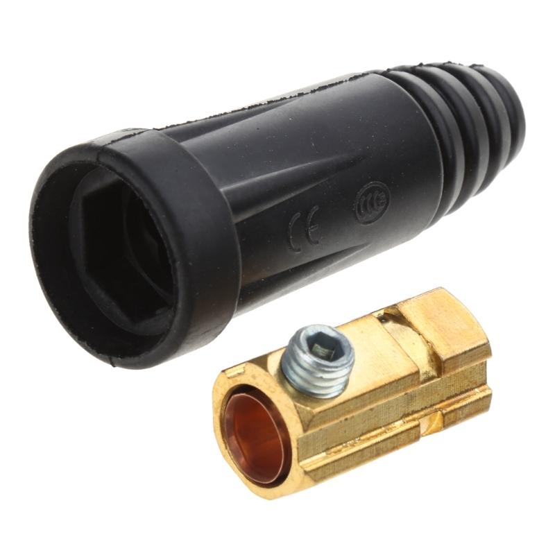 2ks svařovací kabel, pár rychlospojek 200Amp-300Amp (#4-#1) 35-50 SQMM pro příslušenství svářeček