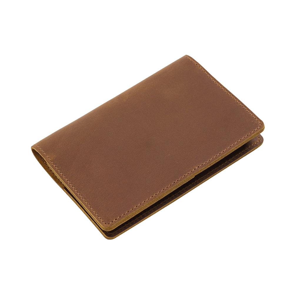 

Кожаная обложка для дневника для заметок, портативный и многоразовый блокнот с карманом-держателем для ручки и чистым блокнотом, для 3,5 дюйма x 5,5 дюйма with blank notebook коричневый