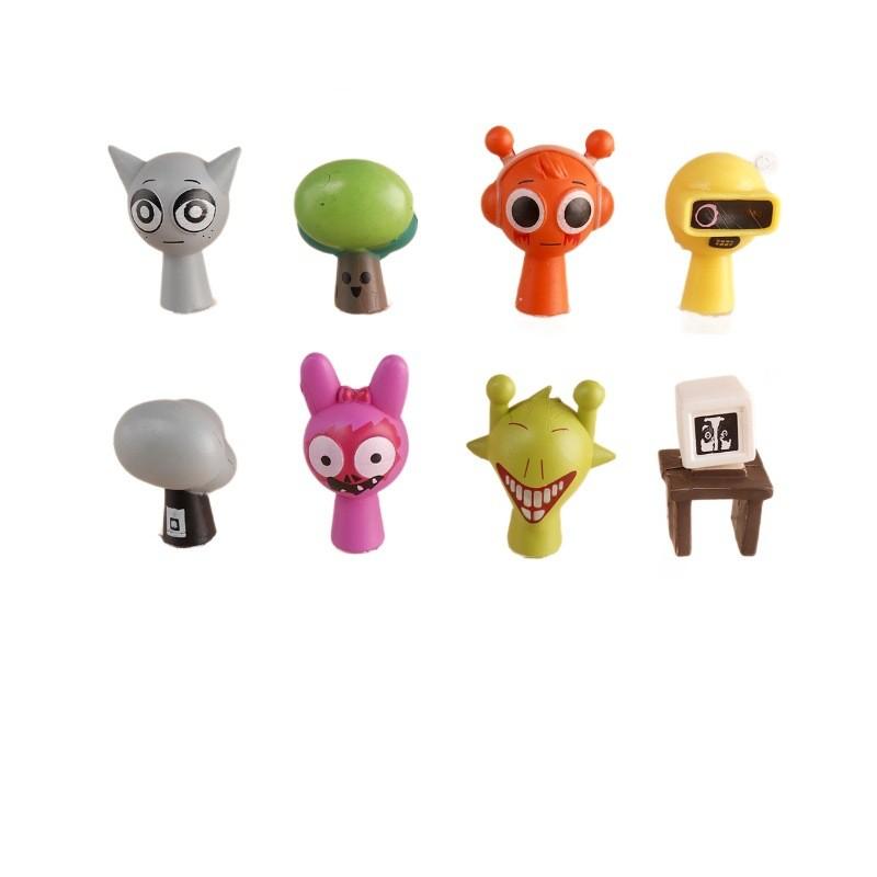 Sprunki Rhythm Box Animal Models Pvc Children Playroom Decor Toys Collectible