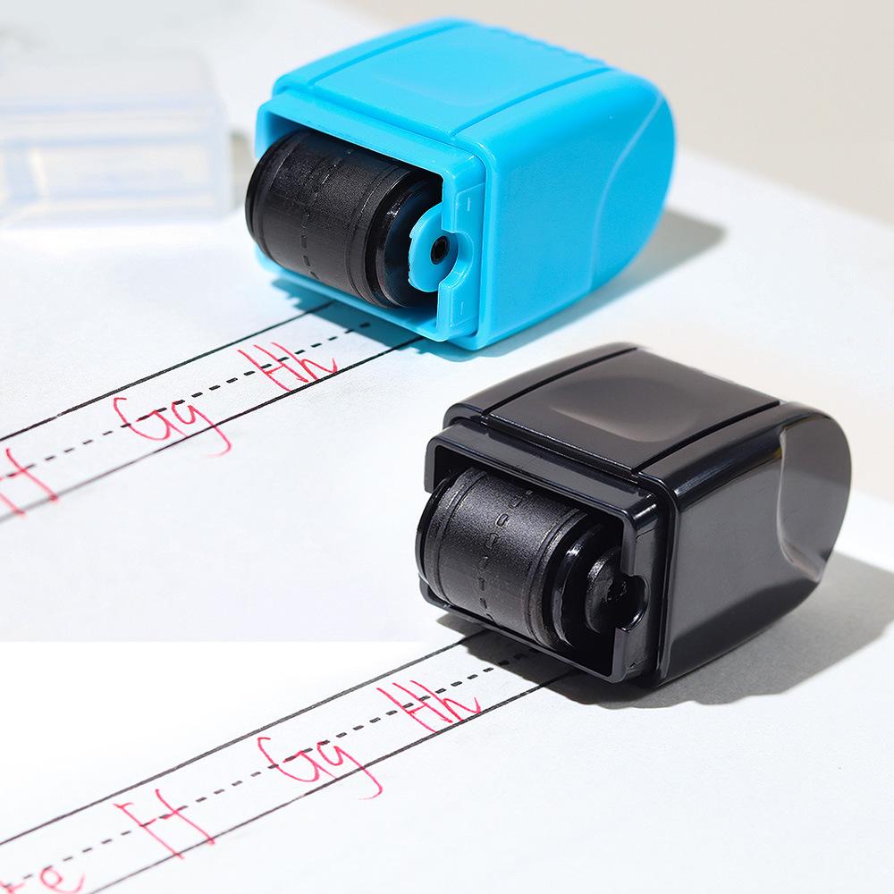 Handwriting Practice Stamp for Kids, Parents, and Teachers - English Three-Line Roller