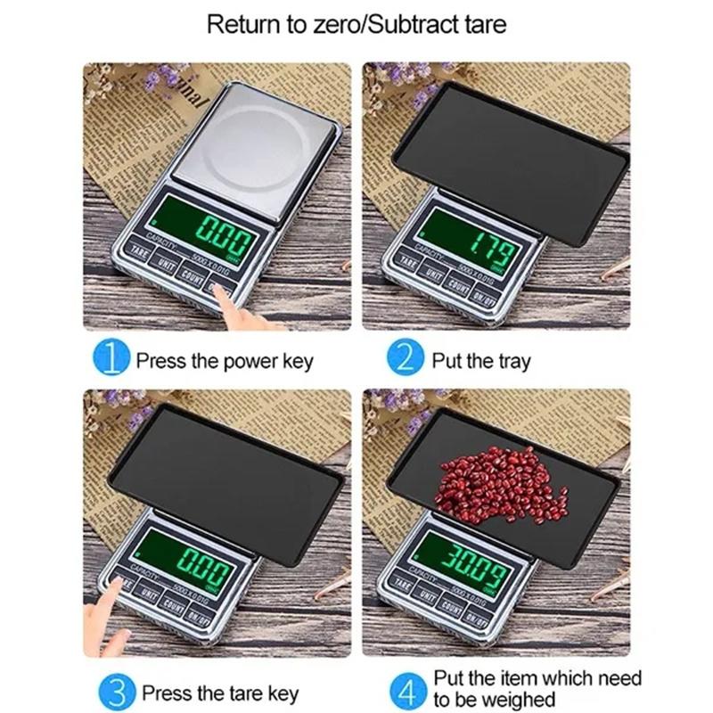 High Precision 0.01g 0.1g Digital Plam Scale Jewelry Scale LCD Display Portable Mini Digital Pocket Balance Weight Gram Scale