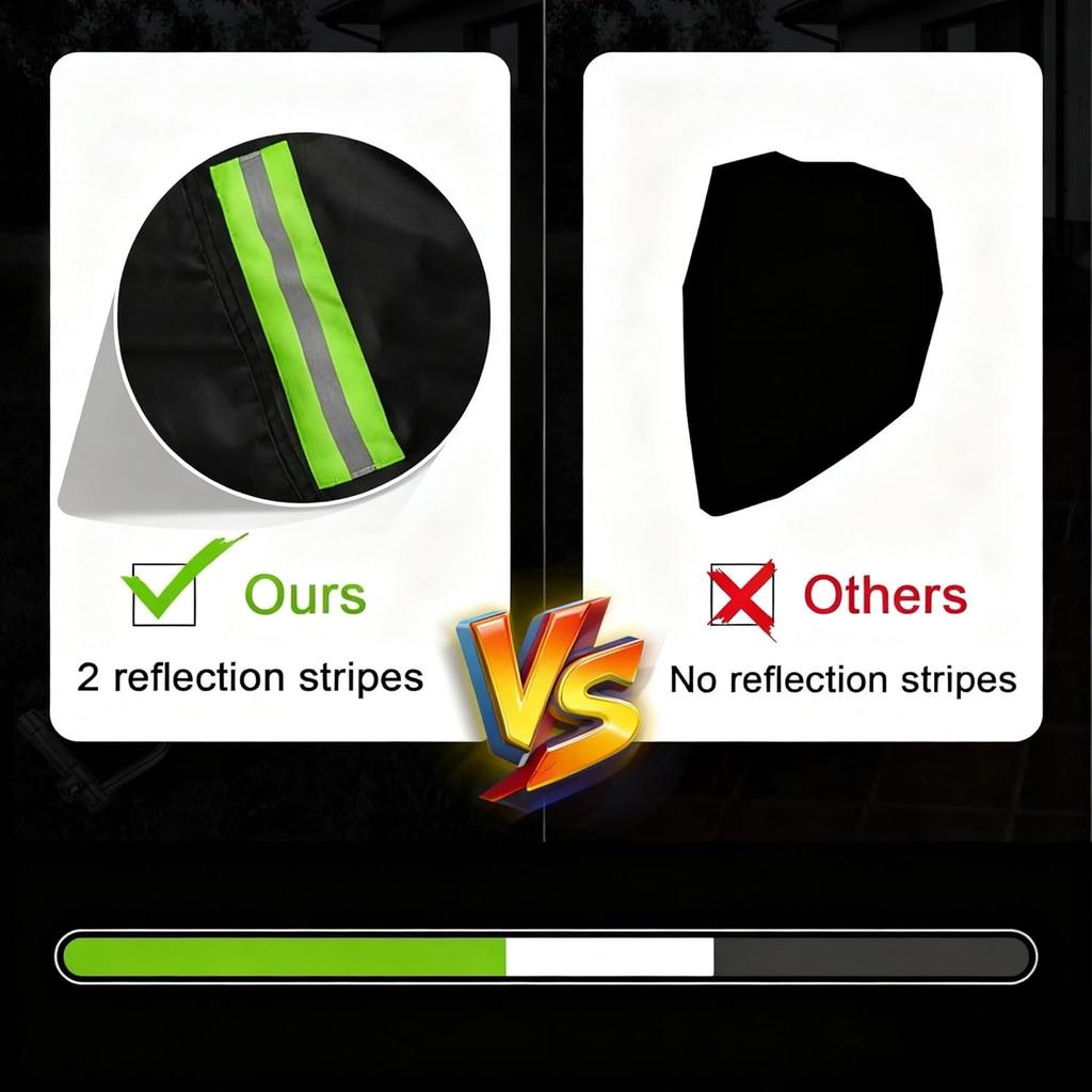 Motorcycle Cover All Season,Universal Weather Quality Waterproof Sun Outdoor Protection Scooter Shelter Tear Proof Night Reflective & Lock-Holes