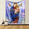 Mother of Christian Faith Jesus Tapestry for Bedroom Wall Apartment Wall Hanging Blessed Virgin Mary Living Room Decoration Gift