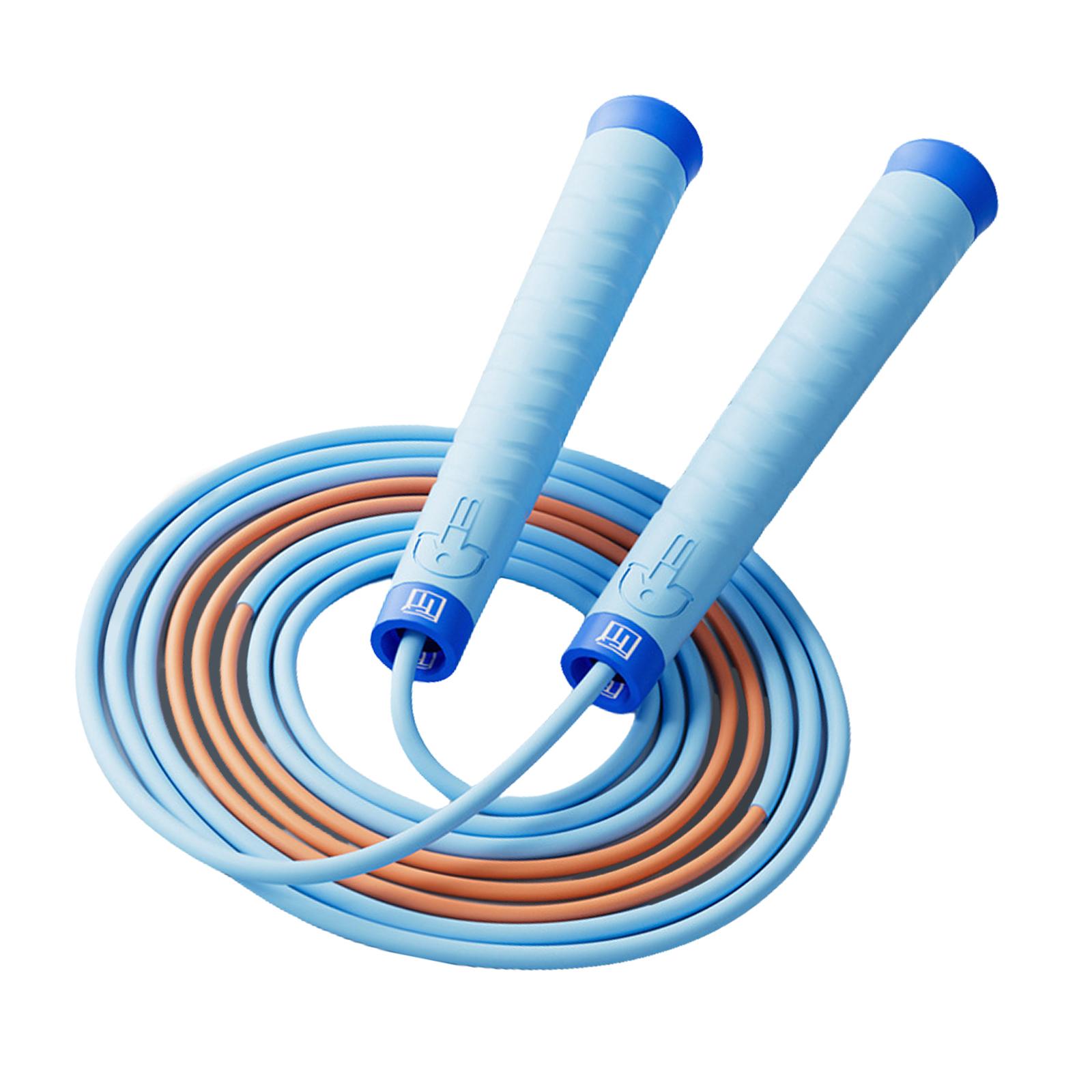 

Speed Jump Rope for Juniors Fitness Workout, Childrens Jump Rope Skipping Rope with Adjustable Length and Soft Handle синій