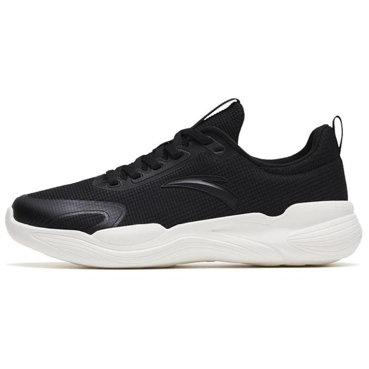 New Anta Anti Slip Wear Resistant Low Top Training Shoes Women's Black White 122317713-1