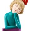 Girl Resin Statue Figurine,Decorative Bowl Holder Organizer Serving Tray Storage Box for Cabinet Countertop Sundries Entrance