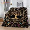 Tree of Life Nordic Mythology Yggdrasil Nature Blanket Throw Blanket,Children's Warm Blanket for Living Room Bedroom Beds Sofa