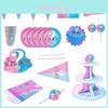 Delightful Baby Gender Reveal Party Decoration Boy Or Girl Disposable Tableware Kit
