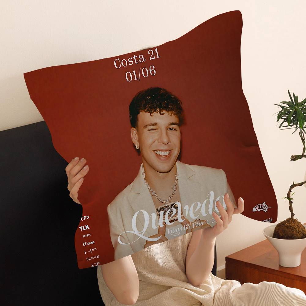 

New Album Buenas Noches Quevedo Pillowcases Home Bedding Decorative Pillow Cover Wedding Super Soft Pillow Case 18x18Inch