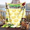 Warme Flanelldecke Pflanzen vs. Zombies Muster, Leichte Bequeme Decke für Bett Sofa