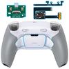eXtremeRate RISE Plus MAX Back Paddle Kit for PS5 Controller with Clicky Trigger Stops Rubber Remappable Back Button Kit for PS5 Controller Controller