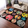 Colorful Celestial Faces with Fantasy Art Patterned carpet, suitable as a non slip play mat for the living room and bedroom sofa