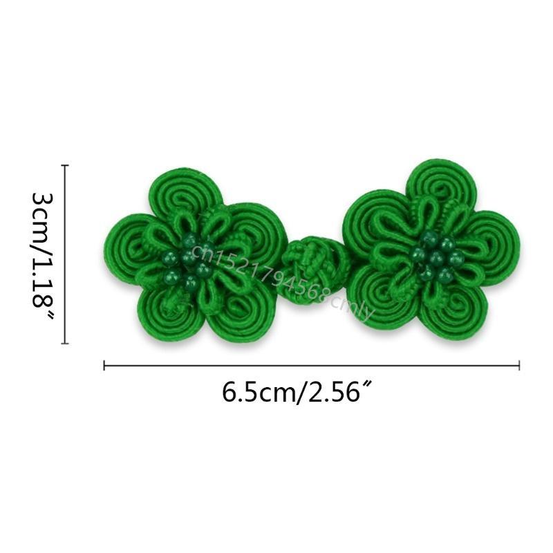 10 Paar Blume Chinesische Handgefertigte Cheongsam Knöpfe Nähen Knoten Verschluss DIY Handarbeit Nationale Kleidung Zubehör 6XDE
