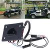 Replacement Part Charging Port Easy Installation Charger Receptacle with Charger For EZGO TXT / RXV Golf Cart